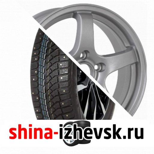 Колесо в сборе Viatti Brina Nordico (V-522) 185/65 R15 T 88 + CrossStreet CR14 6xR15 4×100 ET40 DIA60.1 Cеребристый в Ижевске